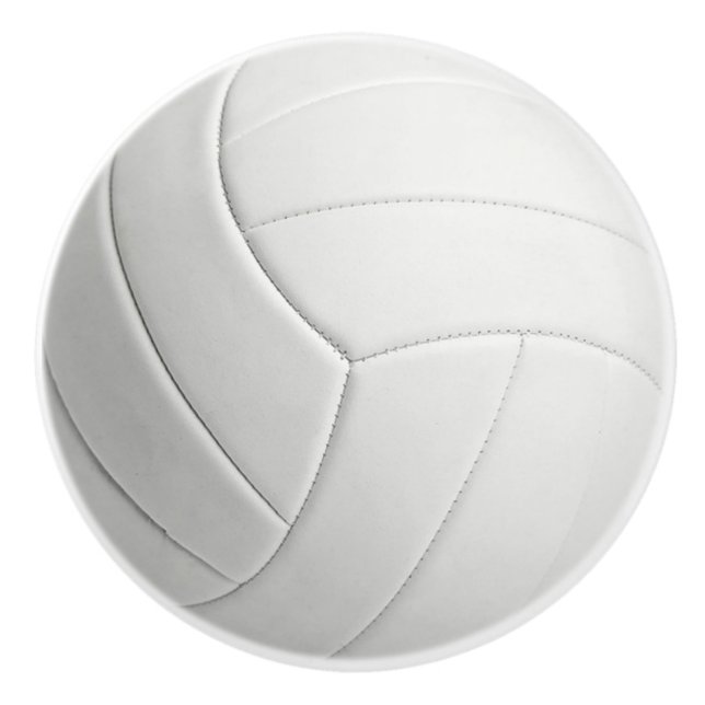 Volleyball Sports Ceramic Knob Knopp (Framsidan)