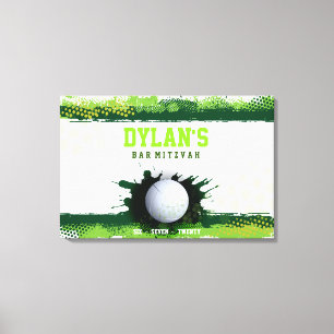 VOLLEYBALL STÄNK Pub Mitzvah Logga in minnesnämnd Canvastryck