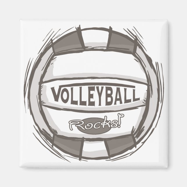 Volleyball Sten Magnet (Framsidan)