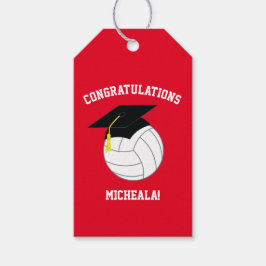 Volleyball Studenten Sports Red Presentetikett