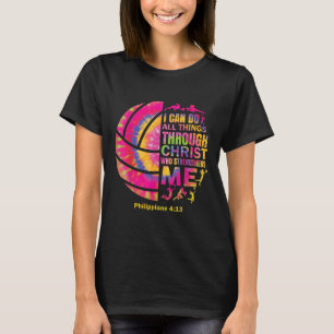 Volleyball T Shirt Tonåring flickor Christian Chri