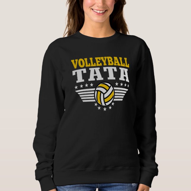 Volleyball Tata Retro Volleyball Father Player T Shirt (Framsida)