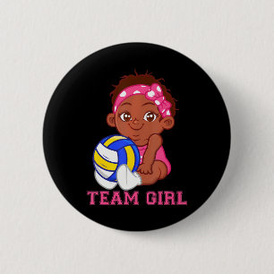 Volleyball Team Boy and Girl Gender Reveal Party Knapp