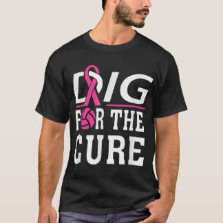 Volleyball Team Breast Cancer Awareness T Shirt
