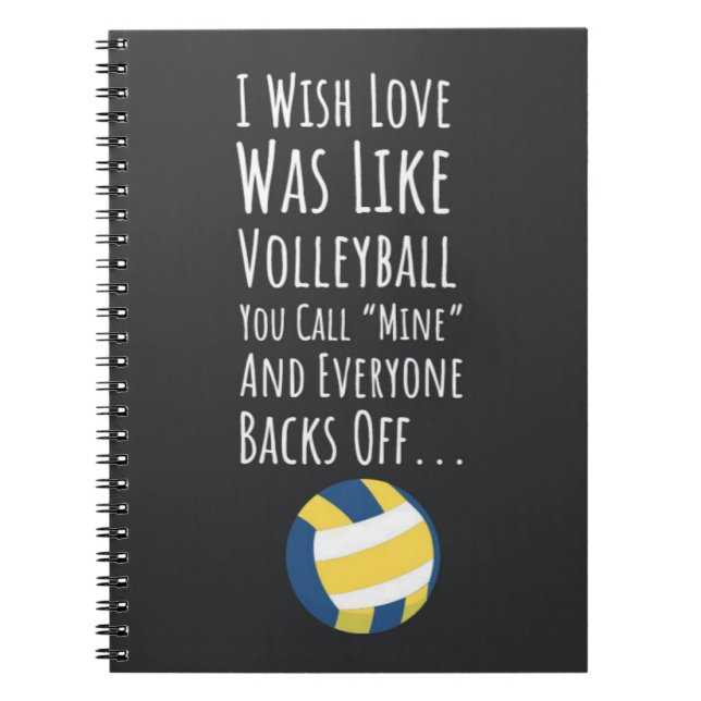 Volleyball Team Gifts Bulk Anteckningsbok (Framsidan)