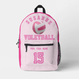 Volleyball Team Name Custom Sports Rose pink