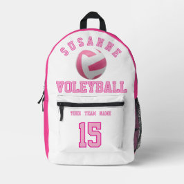 Volleyball Team Name Custom Sports Rose pink