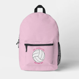 Volleyball Team Name Custom Sports Rose pink Print