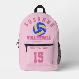 Volleyball Team Name Custom Sports Rose pink Print