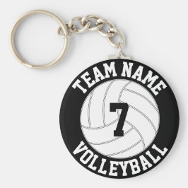 Volleyball Team Namn, Färg och spelarnummer Nyckelring