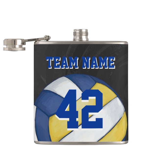 Volleyball Team Namn och nummer Fickplunta (Öppnad)