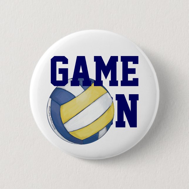 Volleyball Team Namn och nummer Knapp (Framsida)