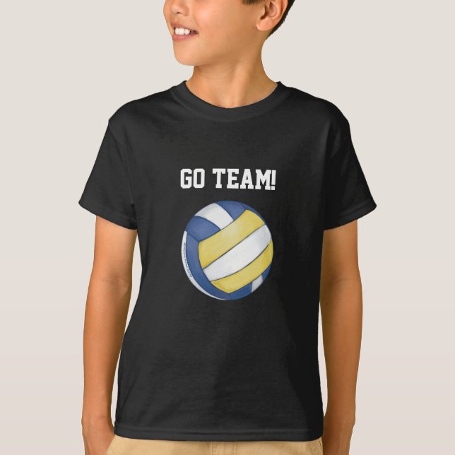 Volleyball Team Namn och nummer T Shirt (Framsida)