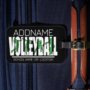 Volleyball Team Player ADD NAMN School Top Idrotts Bagagebricka