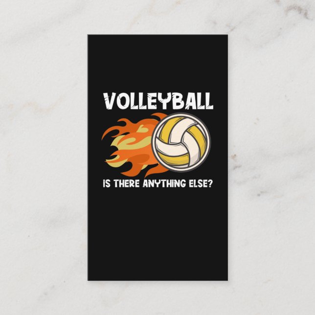 Volleyball Team Sport Smash Boll Attacker Sport Visitkort (Framsida)