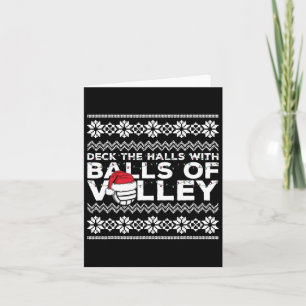 Volleyball Team Ugly Sweater jul Ljus Sant Kort