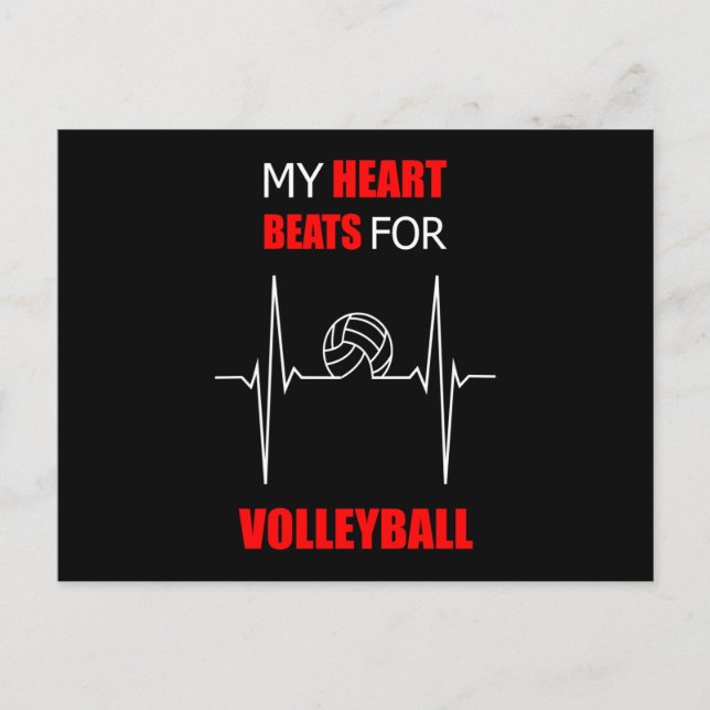 Volleyball Team Volleyball Player Beach Gift Idea Vykort (Framsida)