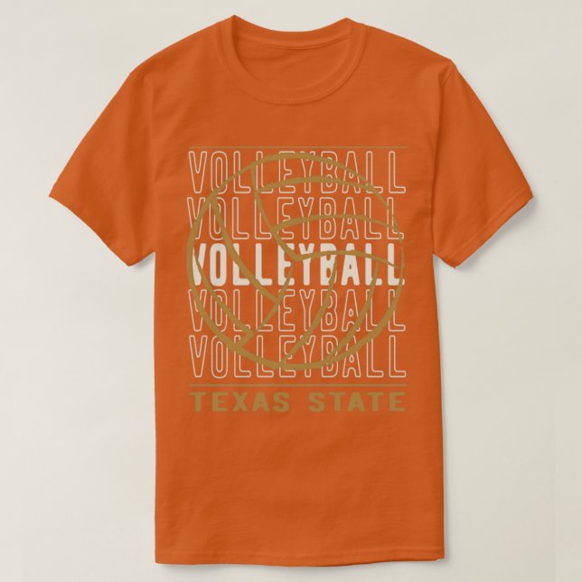 Volleyball Texas T Shirt (Design framsida)