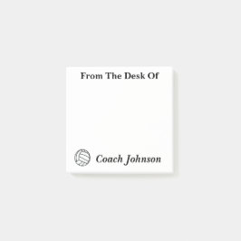 Volleyball Thated Notes Post-it Block