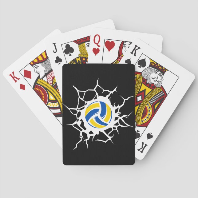 Volleyball Themed Casinokort (Baksidan)