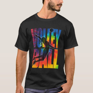 Volleyball Tie Dye Server N Players T Shirt