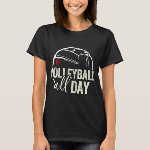 Volleyball Tonåring Girl Women Volleyball Graphic T Shirt