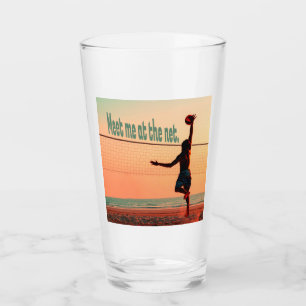 Volleyball träffade mig på nätet glaskopp