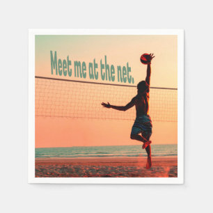 Volleyball träffade mig på nätet pappersservett