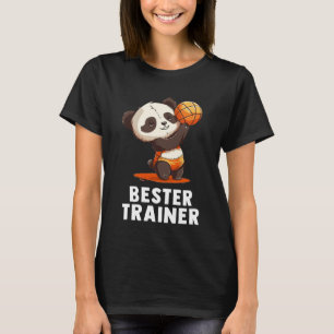 Volleyball Trainer Cute Baby Panda Volleyball T Shirt