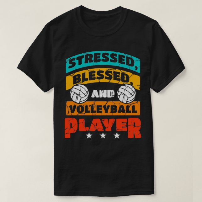 Volleyball Tränar Ballmatch Team Sports Volleybal T Shirt (Design framsida)
