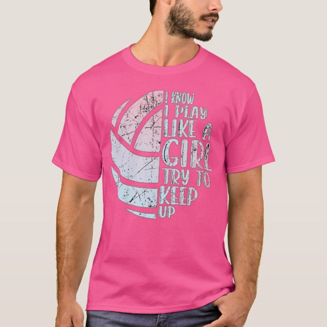 Volleyball Tshirt för flickor Volleyball Tshirt fö T Shirt (Framsida)