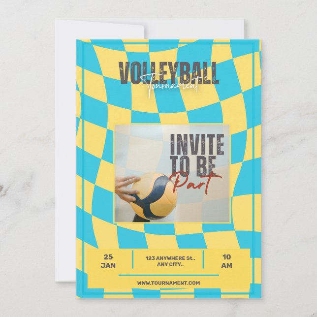 volleyball-turnering inbjudningar (Framsida)