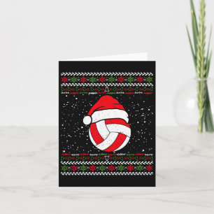 Volleyball Ugly jul Sweater Sport Älskare Julafton Kort