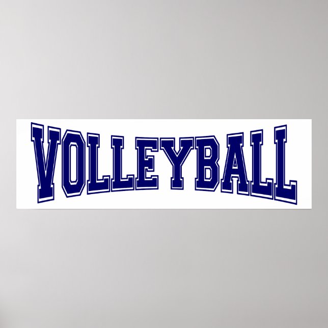 Volleyball Universiteten Stil Poster (Framsidan)