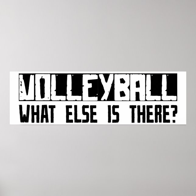 Volleyball, vad annat finns det? poster (Framsidan)
