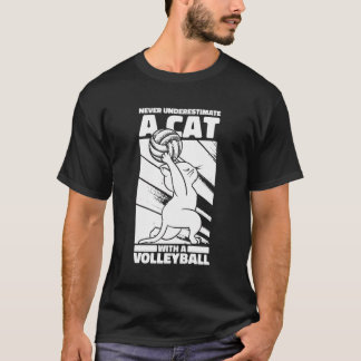 Volleyball Vball Beach - Volleyball Cat T Shirt
