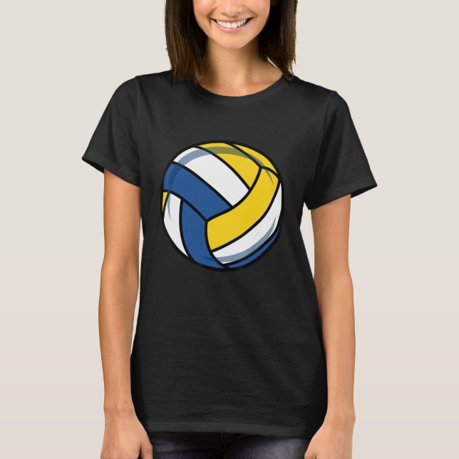 Volleyball Vball Game Player Manar Women Tonåringa T Shirt (Framsida)