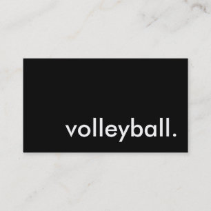 volleyball. visitkort
