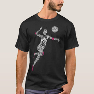 Volleyball Volleyball Ace Assist Block Bump Net T Shirt