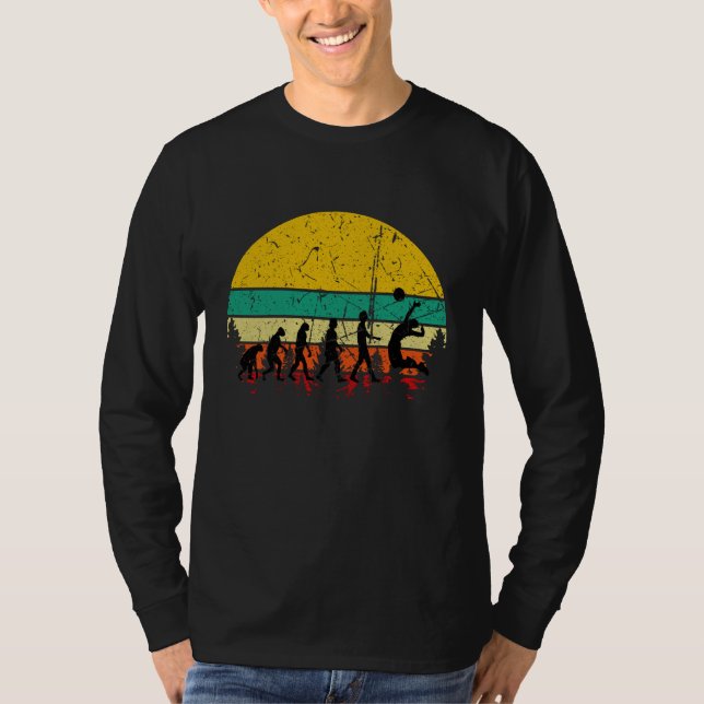 Volleyball - Volleyball Player Evolution T Shirt (Framsida)
