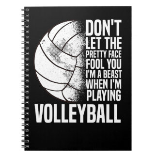 Volleyball Volleyball Player Girl Training Sports Anteckningsbok