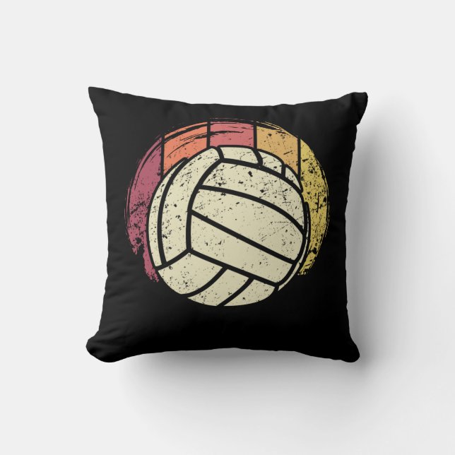 Volleyball Volleyball-Player Retro Kudde (Framsida)