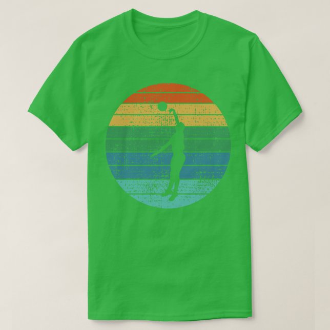 Volleyball Volleyball Player Retro T Shirt (Design framsida)
