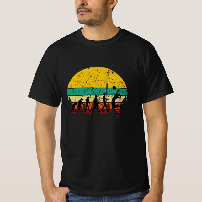 Volleyball Volleyball-Player Retro T Shirt (Framsida)