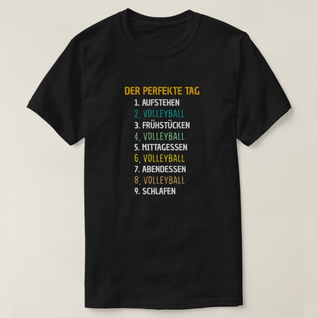 Volleyball volleyball-spelargåva t shirt (Design framsida)