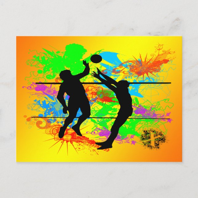 Volleyball Vykort (Framsida)