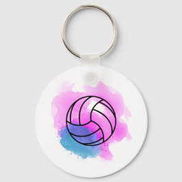 Volleyball Watercolor Nyckelring
