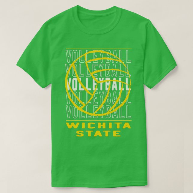 Volleyball Wichita-staten T Shirt (Design framsida)