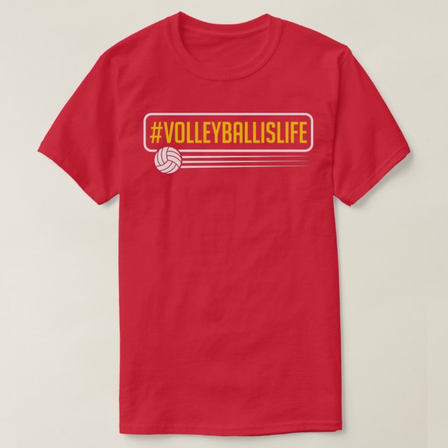 VOLLEYBALLISLIFE GER BeachVolleyball-spelare T Shirt (Design framsida)