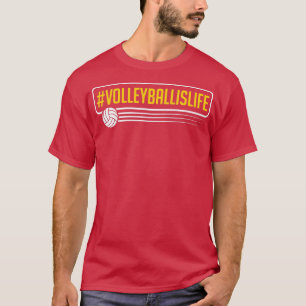 VOLLEYBALLISLIFE GER BeachVolleyball-spelare T Shirt